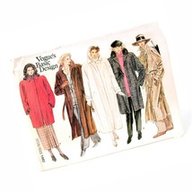 Vogue Basic Design 1482 Winter Coat Sewing Pattern Uncut 1984 Misses Size 8 - 12 - £19.77 GBP