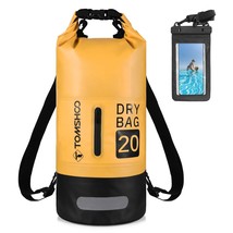 Tomshoo Waterproof Dry Bag 10L/20L Roll-Top Dry Bag Backpack w Waterproof Phone  - £95.14 GBP