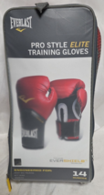 EVERLAST BOXING GLOVES MMA KICKBOXING SPARRING TRAINING 14OZ PRO ELITE, RED - €28,23 EUR