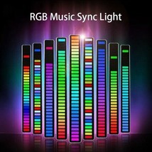 1PC Rgb Smart Led Music Sync Sound Control Lamp Car Strip Light Bar 32 Bit - £4.61 GBP