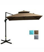 10ft Offset Patio Umbrella w/Base - $6,401.91 MXN