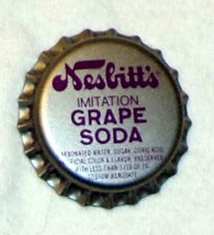 Nesbitt Grape Pop Bottle Cap Soda Unused 1960s Hagerstown Maryland - £2.24 GBP