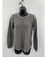 Jeanne Pierre Womens Gray Cream Knit Sweater Size M Medium - $274.99 MXN