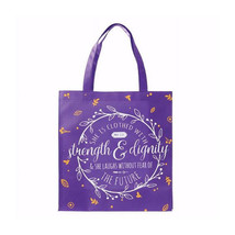 Christian Art Gifts Strength &amp; Dignity Non-Woven Totebag - $21.06