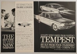 1960 Print Ad The 1961 Pontiac Tempest with Trophy 4 Engines - £10.58 GBP