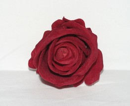 Luxury Vintage-inspired rockabilly velvet rose flower hair clip - £10.41 GBP