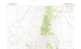 Hall Creek Quadrangle Nevada 1956 Topo Map Vintage USGS 15 Minute Topographic - $16.89