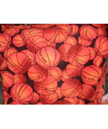 Basketball fleece blanket new 62 by 68 handmade washable - £15.80 GBP