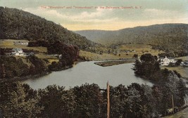  Deposit New York~Riverside &amp; Homestead On The DELAWARE~1913 C K Brown Postcard - £5.81 GBP