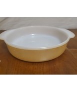 Fire King Peach Luster Bowl Pie Plate #15 2qt Reversed Stamp Vintage 1970s - $8.56