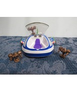2009 Buzz Lightyear Spaceship Toy by Mattel &amp; 3 Zurg Robot Toppers - £23.32 GBP