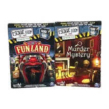 2 Escape Room The Game Expansion Packs Murder Mystery Welcome to Funland... - £9.71 GBP