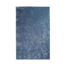 4&#39; X 6&#39; Blue Shag Stain Resistant Area Rug - £74.80 GBP