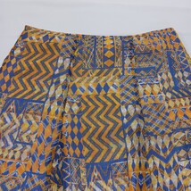Ruby Rd. RN#107680 Women's Yellow/Blue Pleated Pull-On Skirt Size 16 image 12