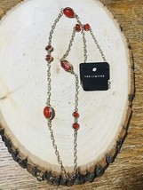 The Limited Gold Tone &amp; Red Necklace Nwt $32.90 - £15.83 GBP