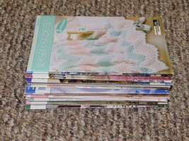 Lot 28 Leisure Arts Little Books Crochet Booklets Leaflets Patterns Afghan Baby - $44.54
