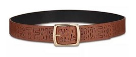 Steve Madden Perforated Logo Pants Belt, Size Medium - $20.79