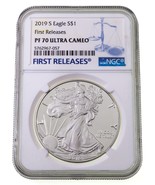 2019-S Silver Eagle Graded by NGC as PF70 Ultra Cameo First Releases - $132.21