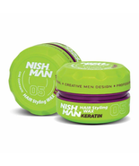 Nishman 05 Keratin High Hold Medium Shine Styling Wax - Forest Fruit (5oz)  - $18.00