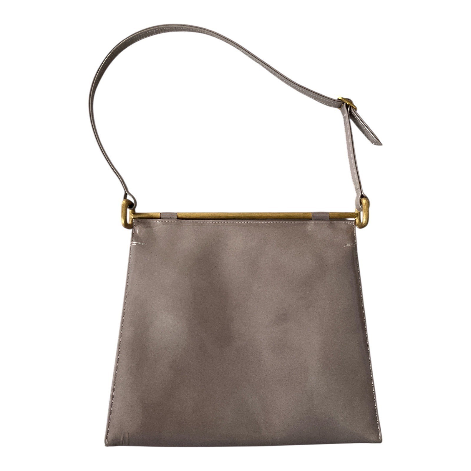 Christian Lacroix Paris Mauve Patent Leather Shoulder Bag with Gold Hardware Item image 2