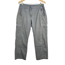 L.L. Bean Gray Casual Cargo Pants Sz 12 Petite Classic Fit Outdoor Women&#39;s - £18.41 GBP