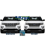 2016-2017 Ford Explorer Base Ltd Sport XLT GLOSS BLACK Grille Insert GI/... - $159.99