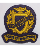 EAST YORK CI HINOS PER MINISTRIUM SEW ON PATCH SCHOOL EDUCATION WEAR VIN... - €13,93 EUR