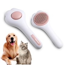 Sulie Tech Pet Hair Cleaner Brush,Pet Grooming Brush with Release Button,Cat Bru - £9.62 GBP