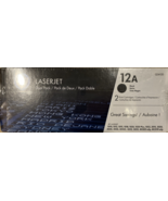 HP  12A  Toner Cartridge Pack of 2 Dual - Black Q2612A Genuine OEM Sealed - $160.82 CAD