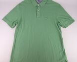 Tommy Hilfiger Polo Shirt Mens XL  Light Green Collared Short Sleeve Log... - $14.99