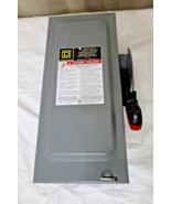 Square D HU361 600 VAC 30 Amp 3-Pole Non-Fusible Heavy Duty Safety Switch - $2,036.06 MXN
