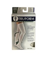 Truform Anti-Embolism Stockings Small White Thigh High Closed Toe 18 mmH... - $14.89