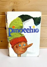 Antique Pinocchio Non Disney Rare HC Lithograph Book 1946 First Edition - £25.02 GBP