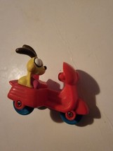 Vintage 1988 McDonald’s Happy Meal Toy Garfield Odie Dog Red Scooter - £9.07 GBP