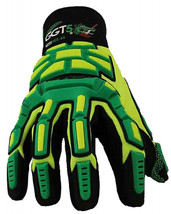 NEW HexArmor GGT5 4020X Hi Vis Heavy Duty Work Gloves Cut Impact Resista... - $19.79
