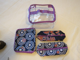Avon Mark Womens Ladies Crazy for Quilted Cosmetic Bag F3883011 4 pc NEW;; - £12.15 GBP