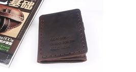 Unisex Leather Wallet Vintage Crazy Horse Handmade Wallets - £15.79 GBP