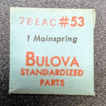 OEM NOS Bulova Cal. 7BEAC Mainspring Part# 53 - €8,49 EUR