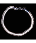 7mm Solid Sterling Silver Snake Bracelet 7.5 in - $2,759.16 MXN