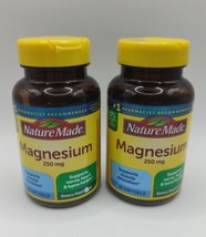 2x Nature Made Magnesium 250mg 90 Softgels Each EXP 1/25 Nerve Heart Bon... - $21.55