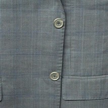 BR Banana Repbulic Monogram 44R Blue Guabello Blazer Sport Coat Suit Jacket - $49.99