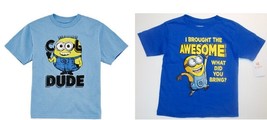 Despicable Me Boys T-Shirt 2 Choices Sizes -4 , XSm 4-5, 5-6 , 7  NWT - £10.45 GBP