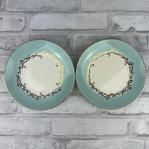 Lifetime China Co. GOLD CROWN Dessert Plate 6 Inches Lot Of 2 Plates MCM - £12.81 GBP