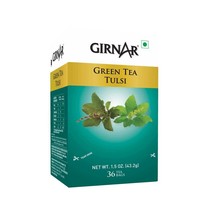 Girnar Green Tea Bags With Natural Flavour Tulsi (36 Tea Bags) - $16.82