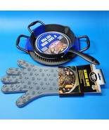 KINGSFORD Cast Iron BBQ Set - 8&quot; Skillet, 10&quot; Topper, Silicone Glove - B... - $44.52