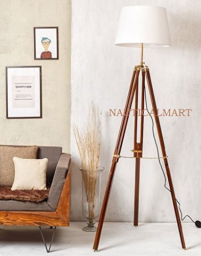 NAUTICALMART DESIGNER FLOOR STANDING TRIPOD FLOOR LAMP