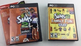 Sims 2 Expansion Packs; Open For Business &amp; Family Fun Stuff - £15.79 GBP