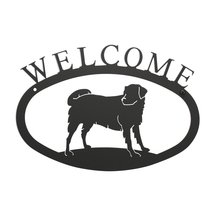 Village Wrought Iron Dog Welcome Sign - Small - $23.55
