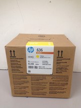New Oem SEALED/NEW Genuine Hp 636 Yellow Dye Sub Ink For Stitch S500-2LL60A - $91.86