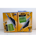 Pack of 2 BIC Round Stic Xtra Life Ball Pen Medium Point (1.0 mm) Blue 1... - $18.87 CAD